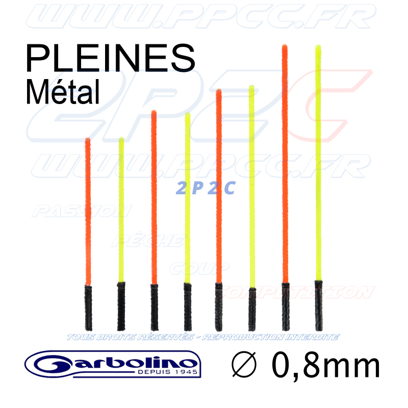 GARBOLINO - PACK ANTENNE FLOTTEURS COMPÉTITION SP Axx - METAL 0,8mm - ORANGE et JAUNE - Réf GOMAM0190-M08OY - Photo 001