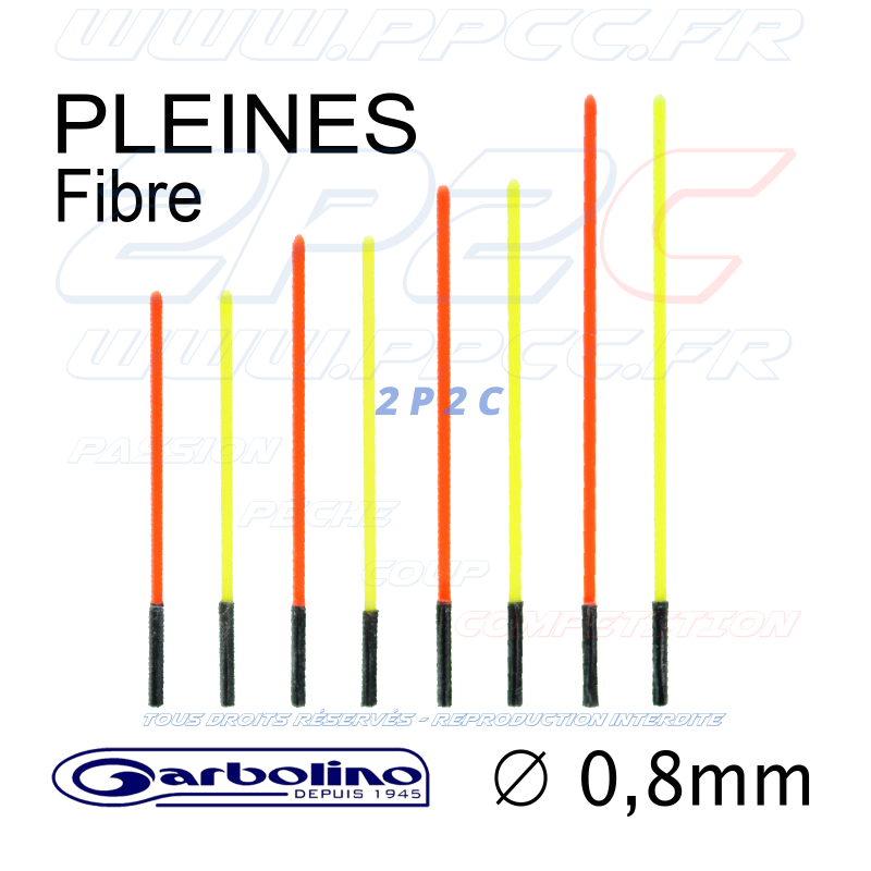 GARBOLINO - PACK ANTENNE FLOTTEURS COMPÉTITION SP Axx - FIBRE 0,8mm - ORANGE et JAUNE - Réf GOMAM0190-F08OY - Photo 001