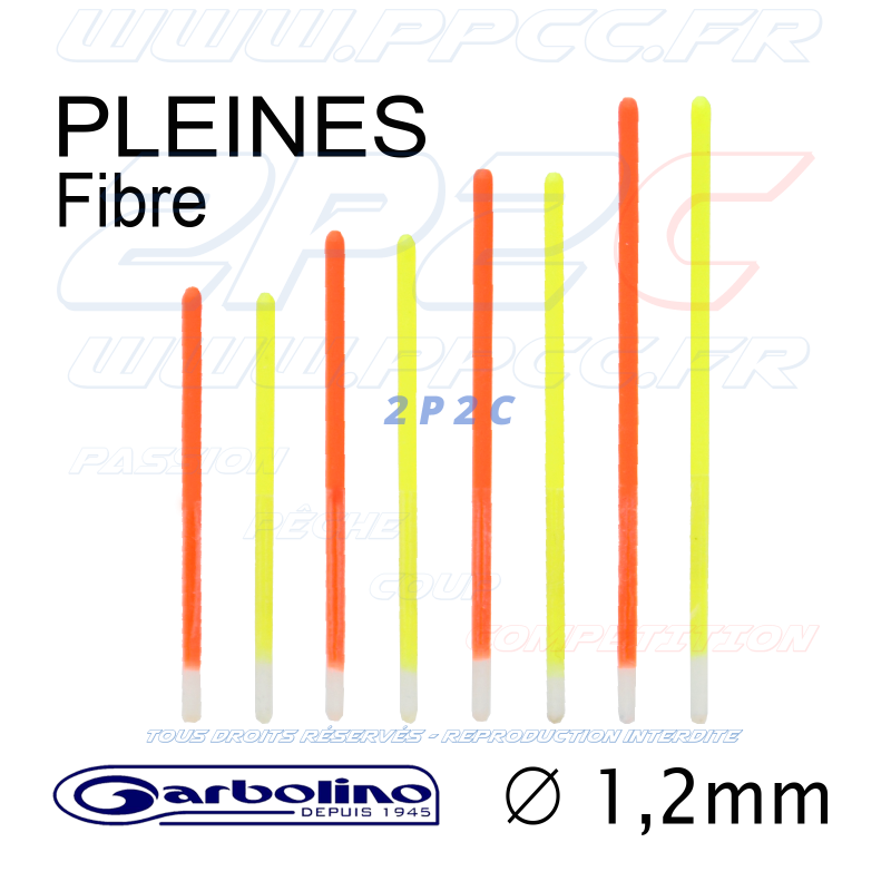 GARBOLINO - PACK ANTENNE FLOTTEURS COMPÉTITION SP Axx - FIBRE 1,2mm - ORANGE et JAUNE - Réf GOMAM0190-F12OY - Photo 001