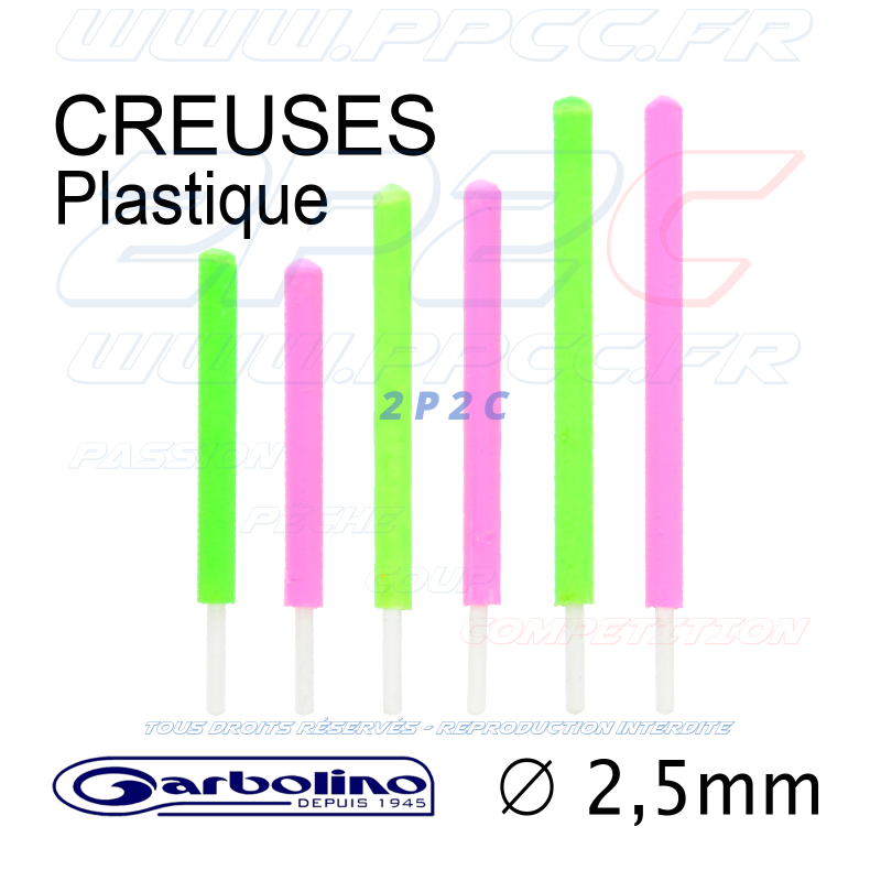 GARBOLINO - PACK ANTENNES FLOTTEURS COMPÉTITION SP Axx - PLASTIQUE CREUX 2,5mm - Réf GOMAM0190-H25GP - Photo 001