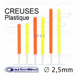 GARBOLINO - PACK ANTENNES FLOTTEURS COMPÉTITION SP Axx - PLASTIQUE CREUX 2,5mm - Réf GOMAM0190-H25OY - Photo 001