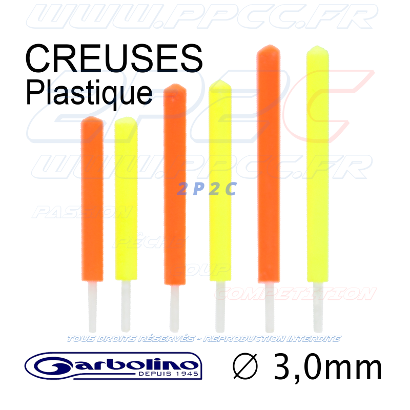 GARBOLINO - PACK ANTENNES FLOTTEURS COMPÉTITION SP Axx - PLASTIQUE CREUX 3,0mm - Réf GOMAM0190-H30OY - Photo 001